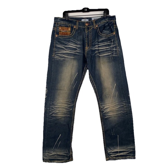 Cstar Brand Jeans Men's 38x32 by Ciano Farmer 905 Embellished Bling Buttons NWOT
